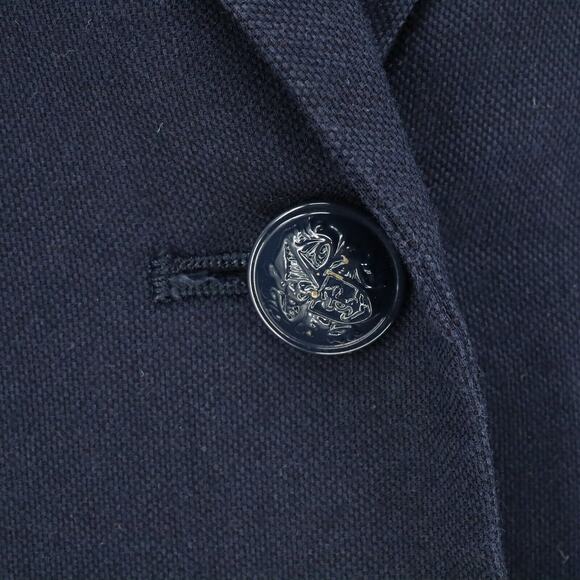 Gap Jacket Womens 0 Navy Blue Academy Blazer Woven Lined Academia Career - Picture 12 of 16